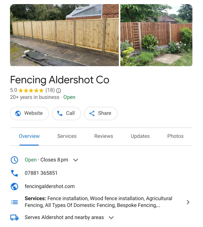 Fencing Aldershot Co Reviews